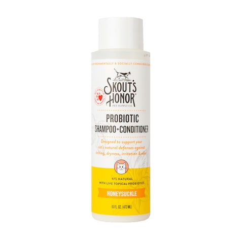 Skout's Honor Cat Probiotic Shampoo+Conditioner Honeysuckle