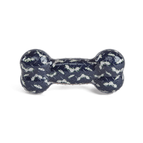 Bootique Glow Bat TPR Bone Dog Toy