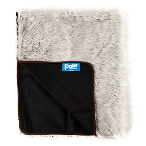 Paw Brands CatNap Grey Anti-Scratch & Waterproof Cat Throw Blanket