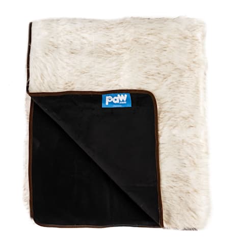 Paw Brands CatNap White Anti-Scratch & Waterproof Cat Throw Blanket