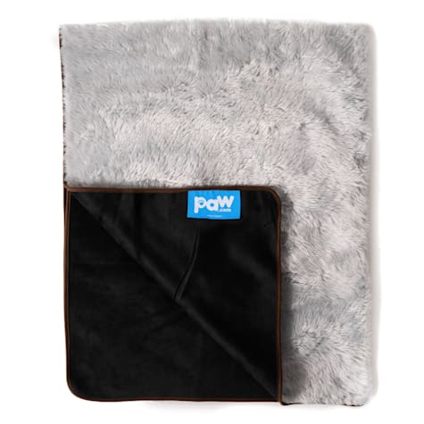 Paw Brands PupProtector Waterproof Luxury Short Faux Fur Washable Dog Throw Blanket