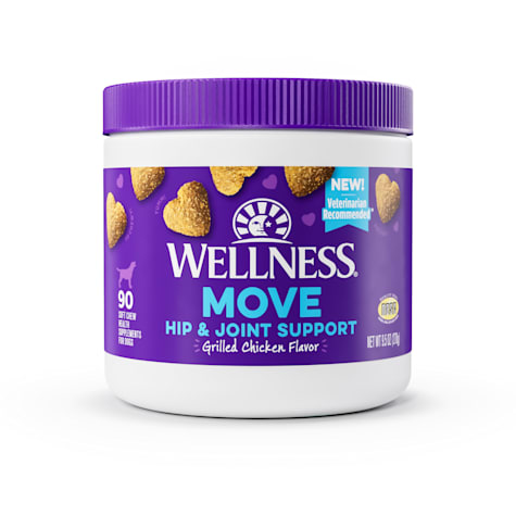 Wellness Grilled Chicken Flavored Soft Chews Hip & Joint Health Supplements for Dogs