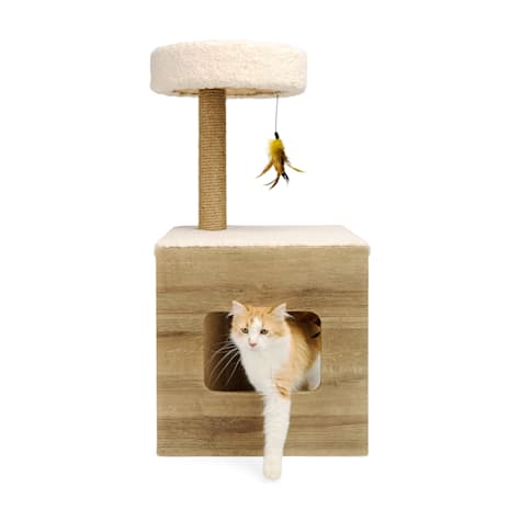 EveryYay Mid-Century Modern Cat Tree with Condo