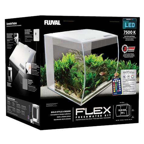 Fluval Flex White Tank Aquarium Kit