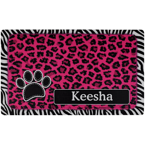 Drymate Leopard Zebra Personalized Pet Feeding Mat