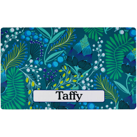 Drymate Lulu Green Personalized Pet Feeding Mat
