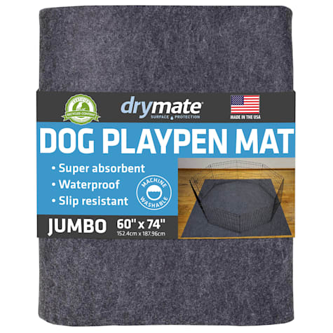Drymate Charcoal Dog Playpen Mat