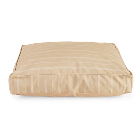 EveryYay Tan and White Stripe Removable Bed Cover for Dogs