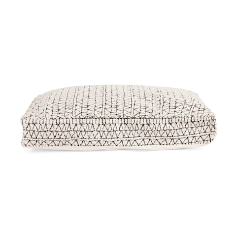 EveryYay Cream and Black Geometric Pattern Removable Bed Cover for Dogs