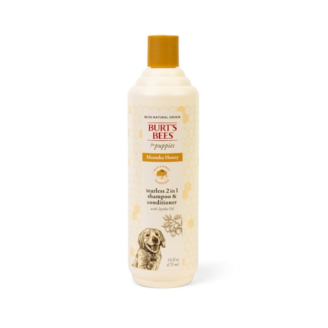 Burt's Bees Manuka Honey Tearless 2 in 1 Shampoo and Conditioner with Jojoba Oil for Puppies