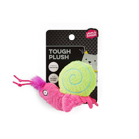Leaps & Bounds Tough Plush Snail Cat Toy