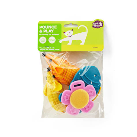 Leaps & Bounds Kitten Teething Toy Multipack