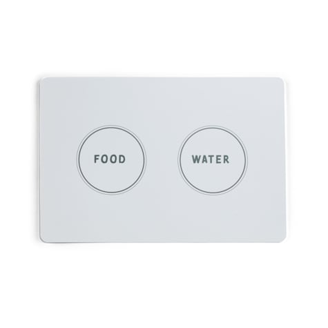 EveryYay White Grid Placemat for Dogs