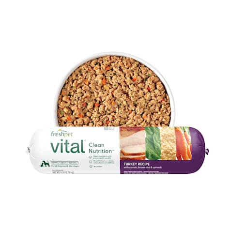 Freshpet Vital Turkey Recipe with Carrots, Brown Rice & Spinach Roll Fresh Dog Food
