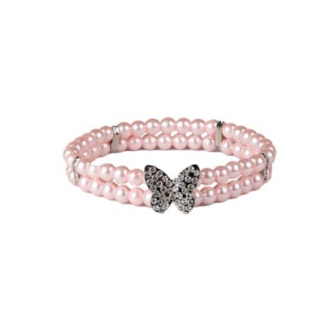 Doggy Parton Pink Sparkling Butterfly Neck Piece for Dogs