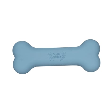 Harry Barker Blue Rubber Bone For Dog Toy