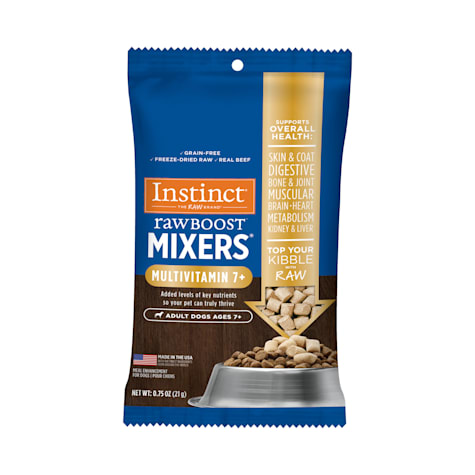 Instinct Freeze Dried Raw Boost Mixers Grain Free Multivitamin for Adult Dogs Ages 7+ Food Topper