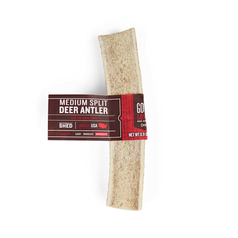 Good Lovin' Naturally Shed Split Deer Antler Dog Chew