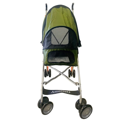 AmorosO Pet Green Umbrella Pet Stroller