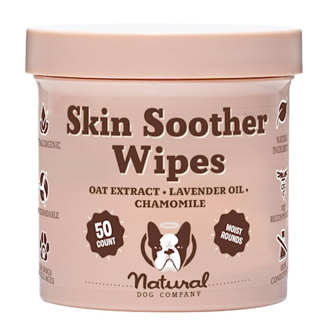 Natural Dog Company Hypoallergenic & Healing Skin Soother Wipes for Dogs