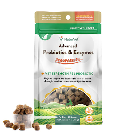 NaturVet Scoopables Advanced Probiotics & Enzymes For Dogs Chews