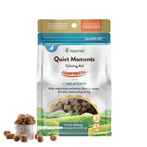NaturVet Scoopables Quiet Moments Calming Aid For Cats Chews