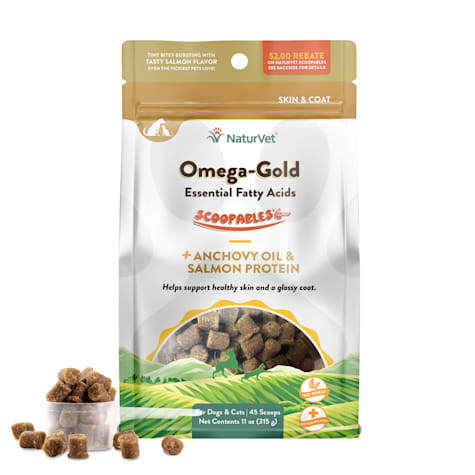 NaturVet Scoopables Omega-Gold For Dogs & Cats Chews