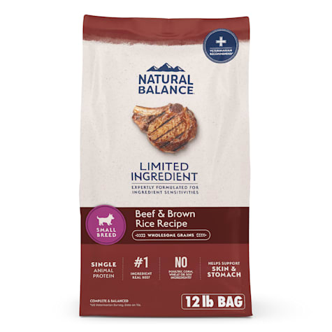 Natural Balance Limited Ingredient Small-Breed Adult Dry Dog Food with Healthy Grains Beef & Brown Rice