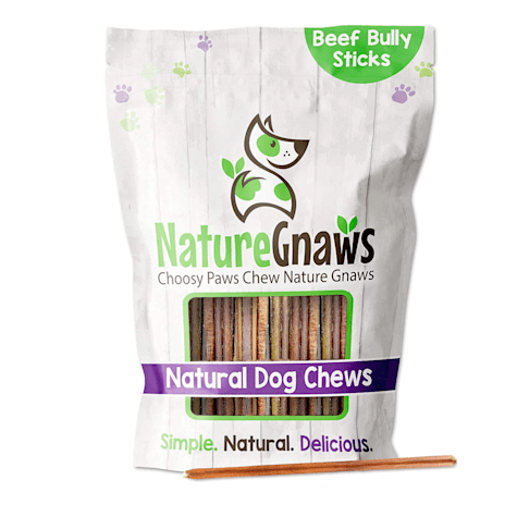 Nature Gnaws Natural Extra Thin Bully Sticks Small Dog Chews