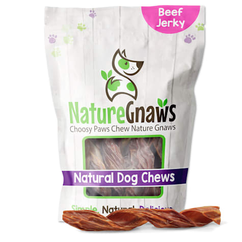 Nature Gnaws Beef Jerky Springs Natural Dog Chews