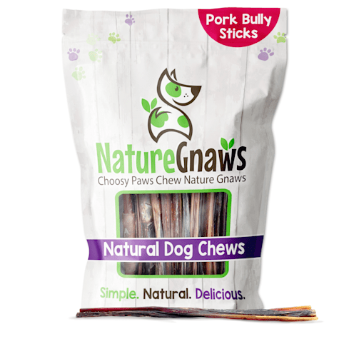 Nature Gnaws Natural Pork Bully Sticks Small Dog Chews