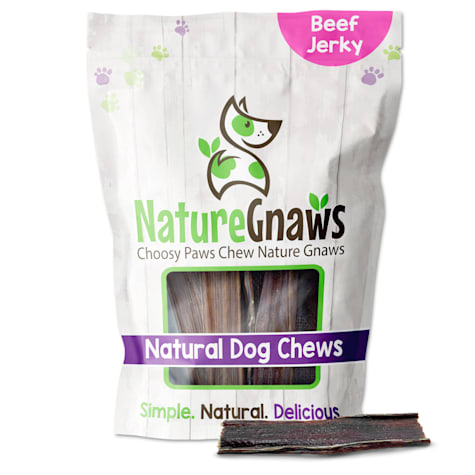 Nature Gnaws Beef Jerky 4-5 Inch Natural Dog Chews