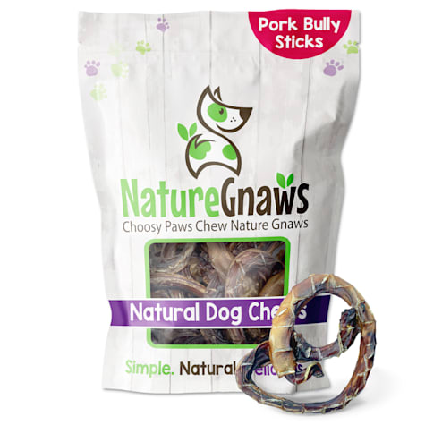 Nature Gnaws Natural Pork Bully Pretzel Dog Chews