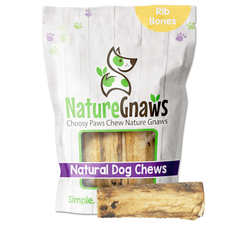 Nature Gnaws Natural Beef Rib Bones Dog Chews