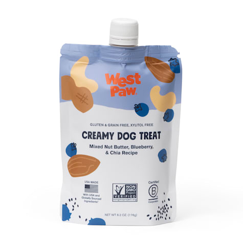 West Paw Nut Butter Blueberry and Chia Seed Creamy Dog Treats
