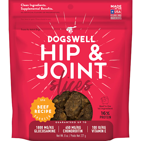 Dogswell Hip & Joint Beef Slices Dog Treats