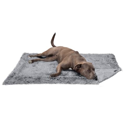 Furhaven Waterproof Calming Plush Long Faux Fur & Velvet Washable Dog Blanket