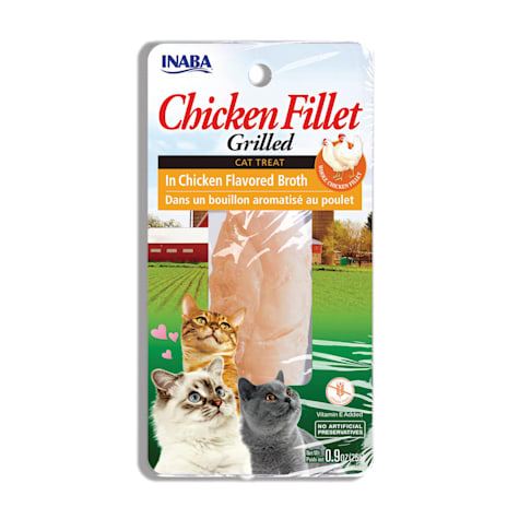 Inaba Grilled Chicken Fillets Flavored Broth Cat Treats