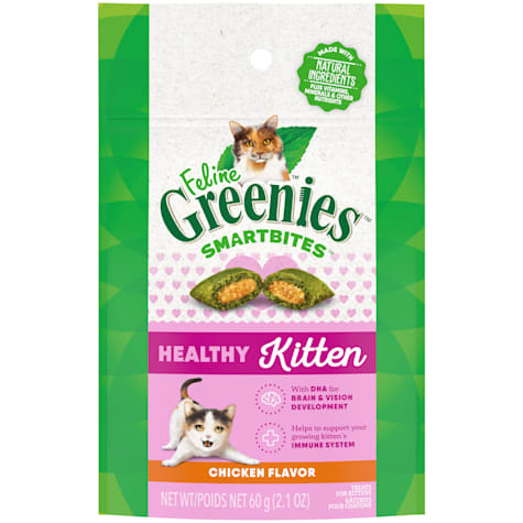 Greenies Smartbites Chicken Flavor Healthy Kitten Treats
