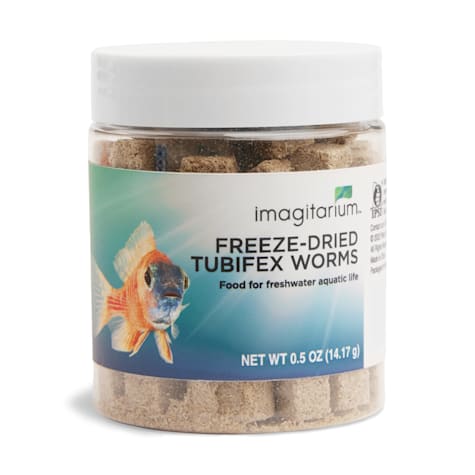 Imagitarium Freeze-Dried Tubifex Worms Food for Freshwater Aquatic Life