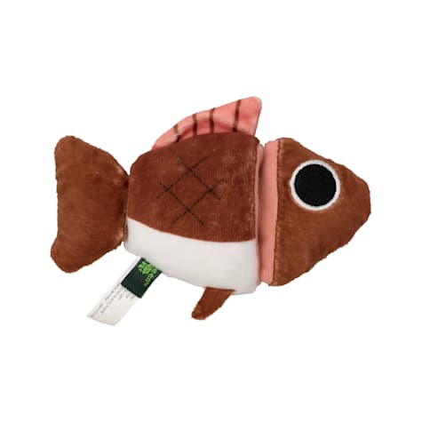 Grrreen Fish Puzzle Plush Cat Toy