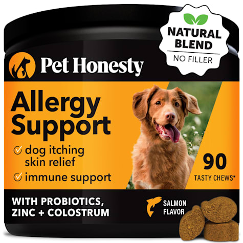 Pet Honesty Allergy Support Salmon Flavor Soft Chews for Dogs