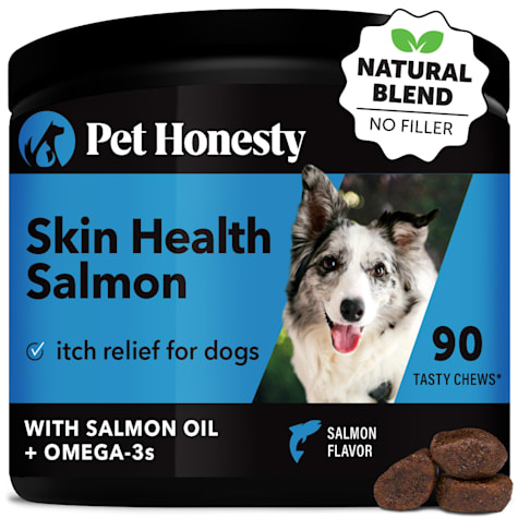 Pet Honesty Skin Health Salmon Flavor Soft Chews for Dogs