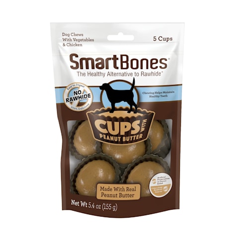 SmartBones Cups with Peanut Butter Dog Chews