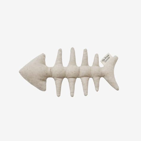 Pets So Good Ivory Fish Bone Cat Toy