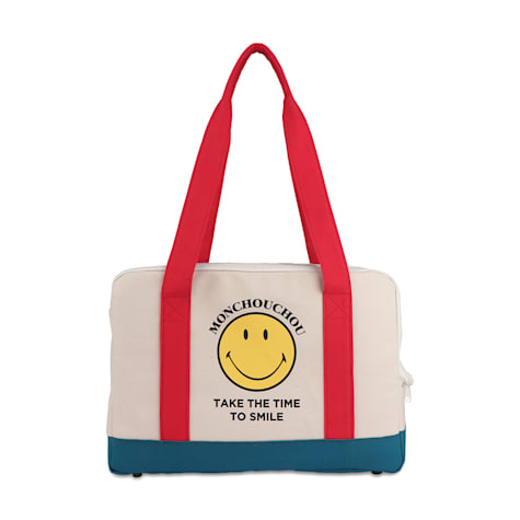 Pets So Good Red/Blue Smiley Dog Carrier