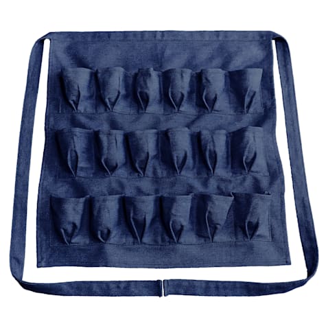 Backyard Barnyard Dark Blue Egg Gathering Apron Denim