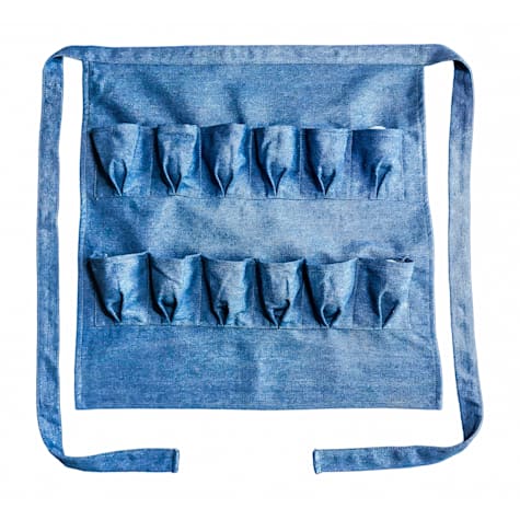 Backyard Barnyard Light Blue Egg Gathering Apron Denim