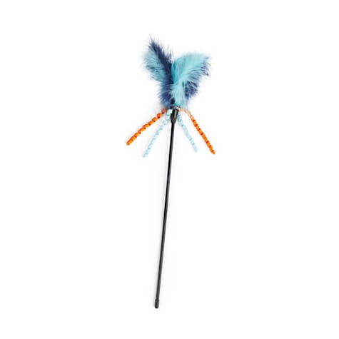 Leaps & Bounds Blue Wand Cat Teaser Toy