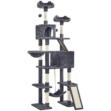 Topeakmart Multi Level Large Cat Tree with 2 Cozy Condos
